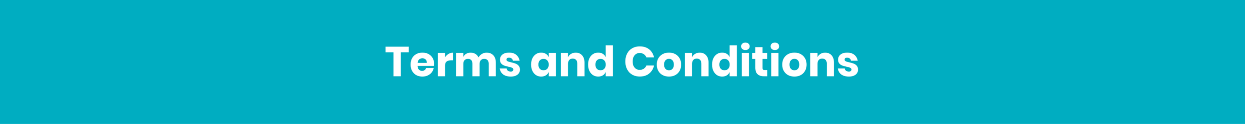 Terms and Conditions banner